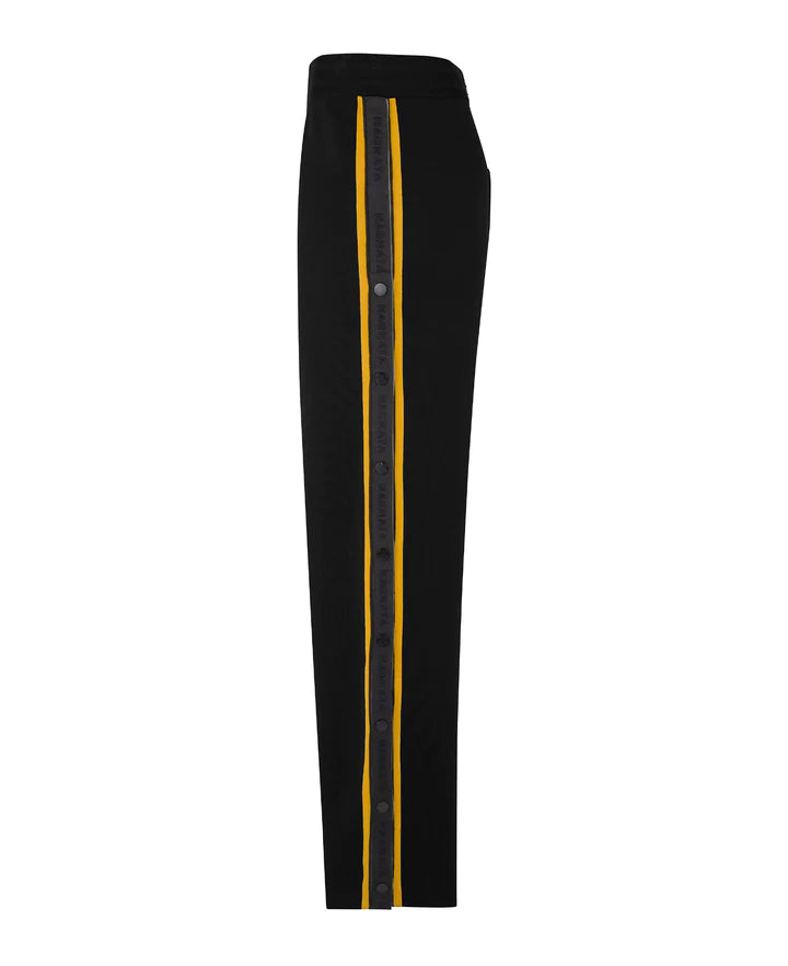 SIDE-SNAP TRACK PANT BLACK/TUMERIC