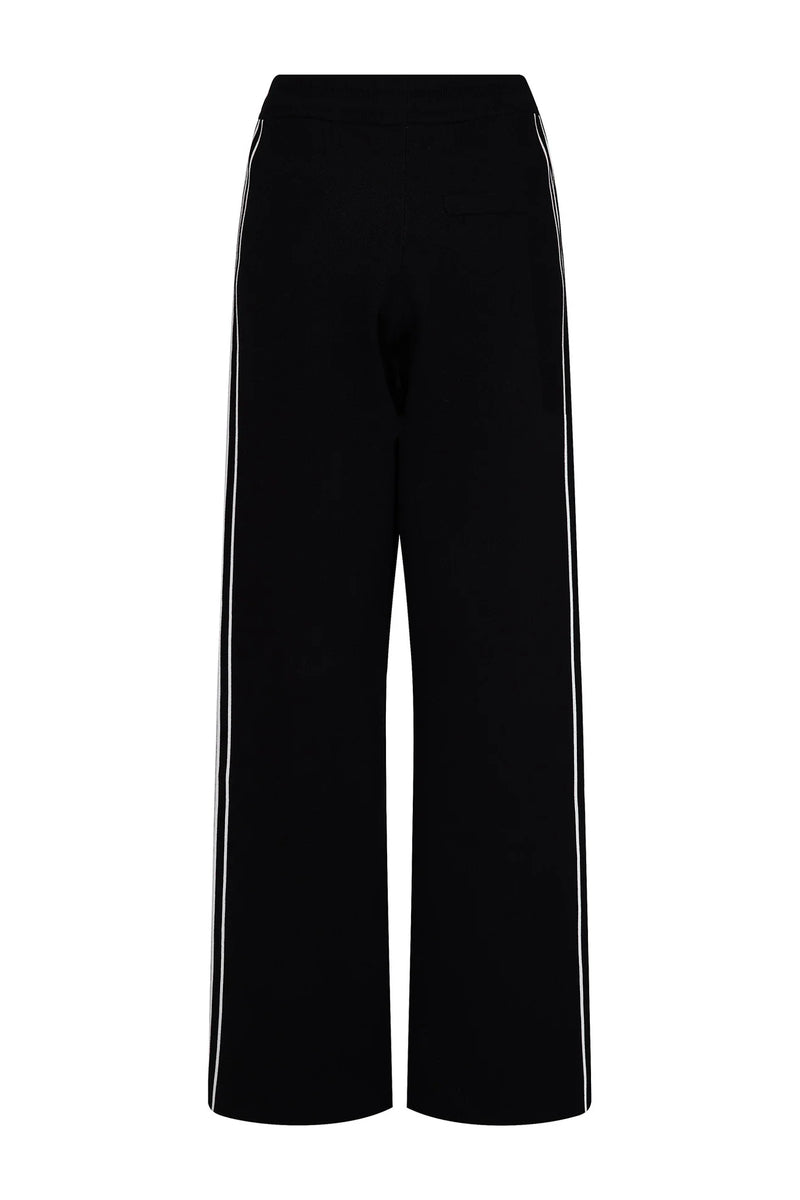 SOMA STRIPE PANT BLACK - NAGNATA