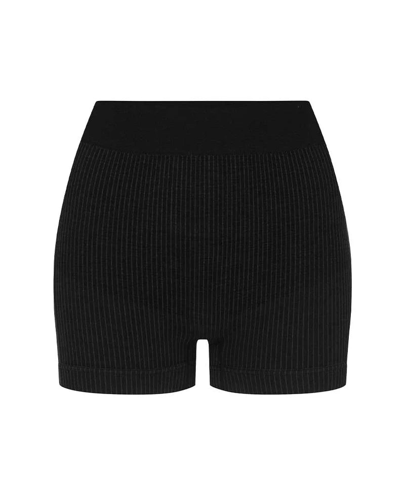 CLASSIC MICRO WOOL MINI SHORT OBSIDIAN