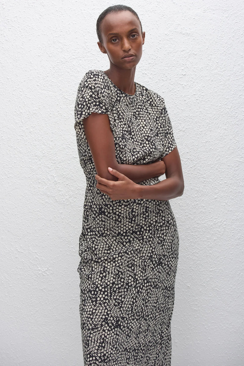 BIAS MIDI TEE DRESS KYOTO - MATTEAU