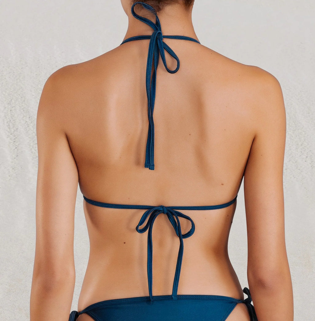 PLAIN STRING TOP VIENNA BLUE SHIMMER