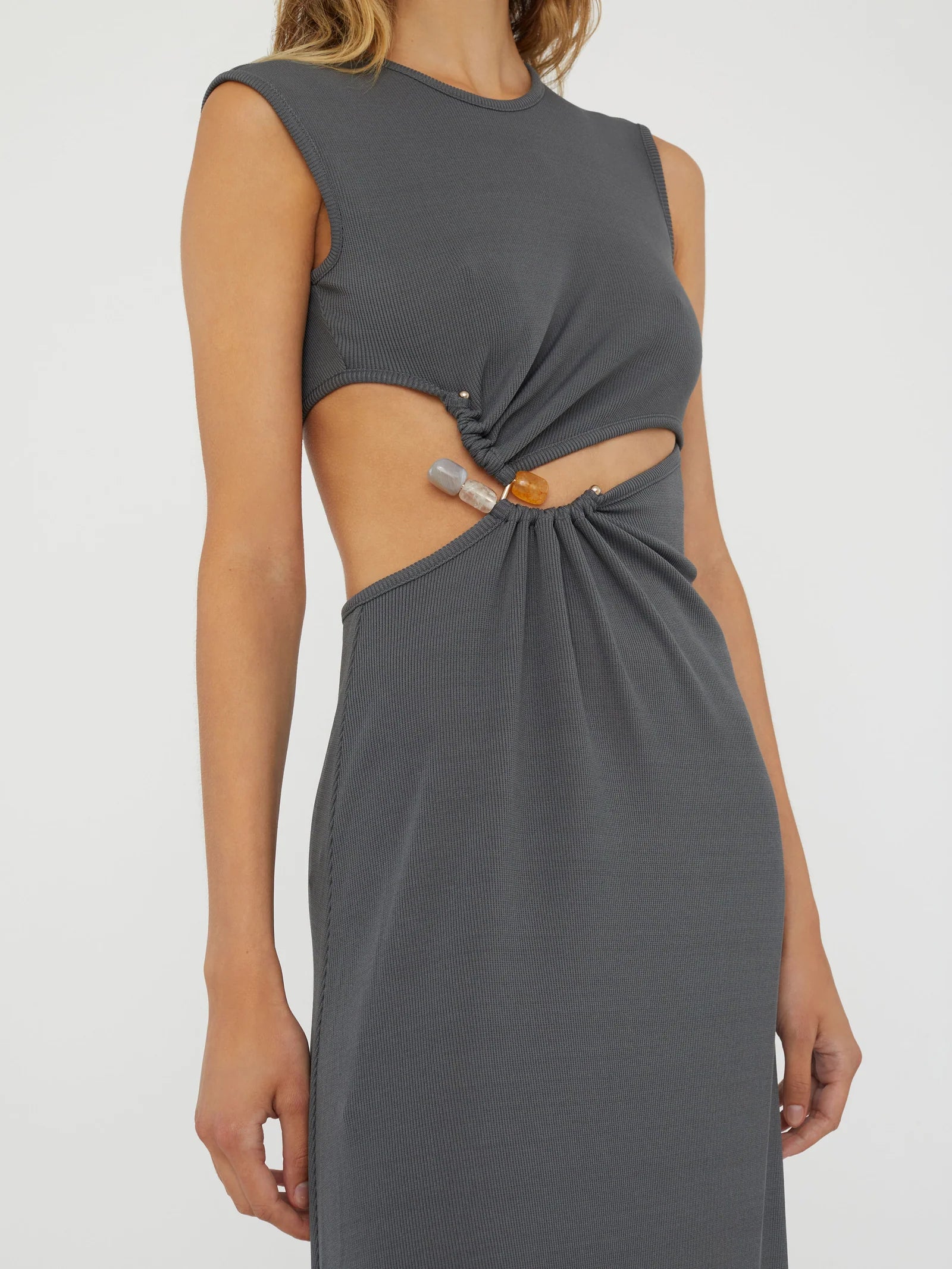 CONCAVE STONE TANK DRESS STEEL