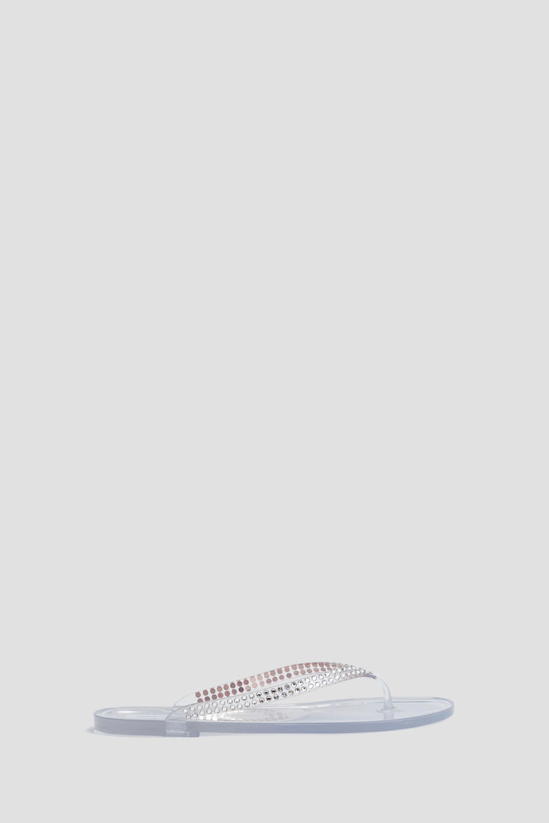 JO CRYSTAL FLIP FLOP CLEAR/CRYSTAL - CHRISTOPHER ESBER