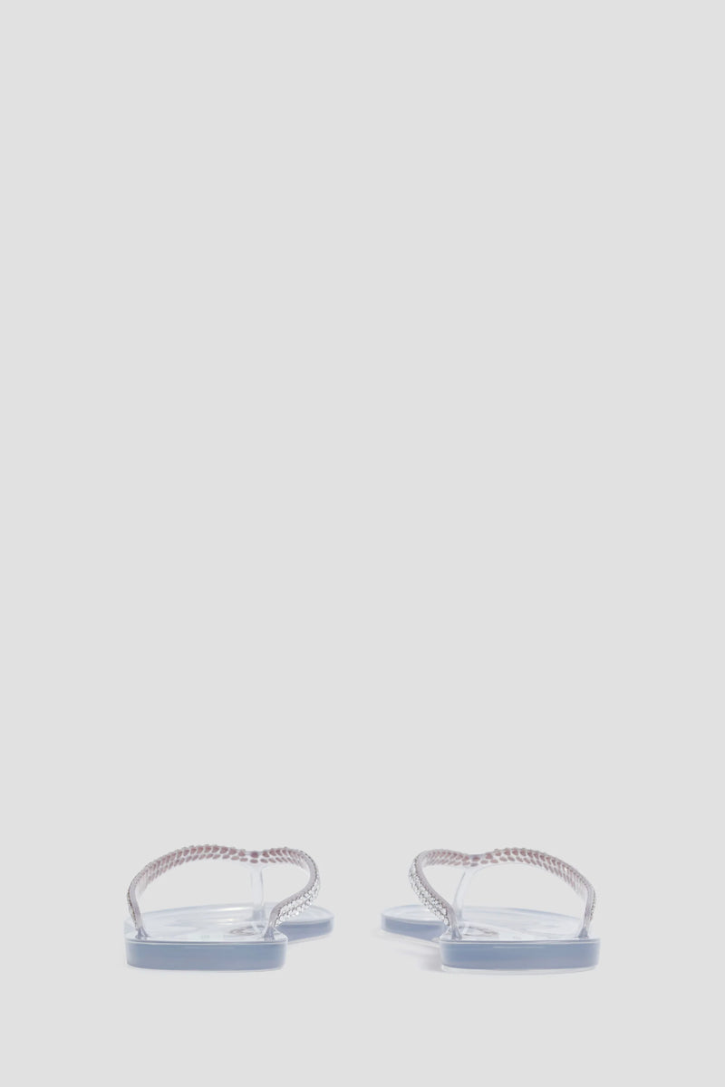 JO CRYSTAL FLIP FLOP CLEAR/CRYSTAL - CHRISTOPHER ESBER
