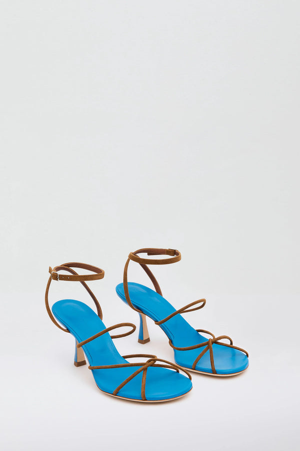 BLAZE CONTRAST HEEL BOSTON BLUE/RUSSET - CHRISTOPHER ESBER