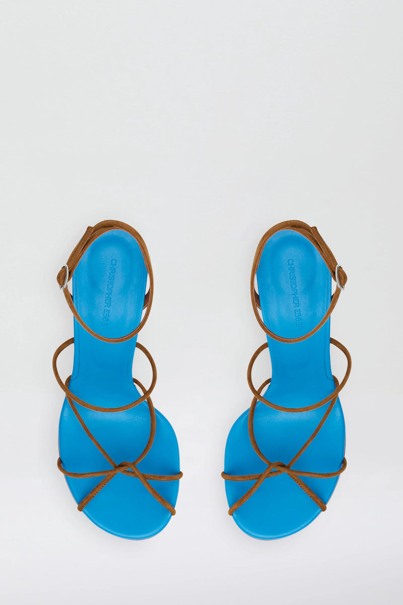 BLAZE CONTRAST HEEL BOSTON BLUE/RUSSET - CHRISTOPHER ESBER