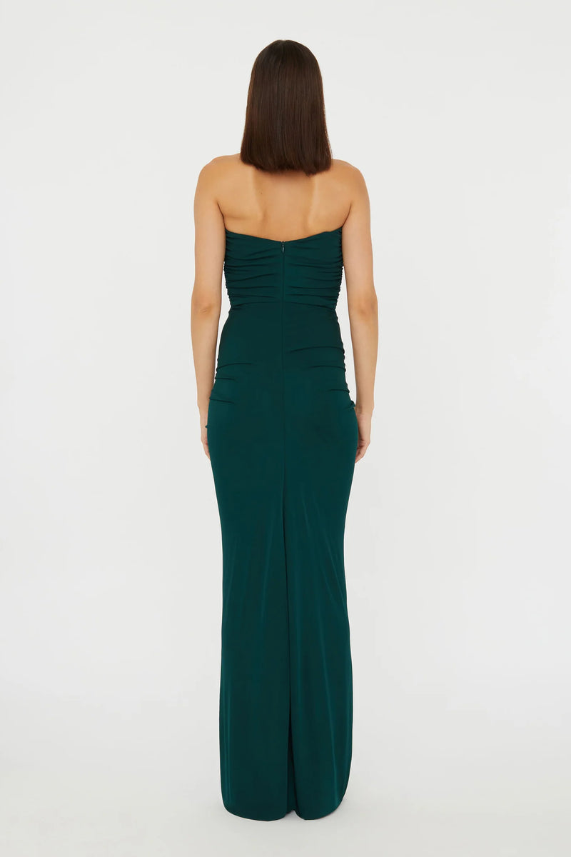 BEZEL QUARTZ DISCONNECT DRESS EVERGREEN - CHRISTOPHER ESBER