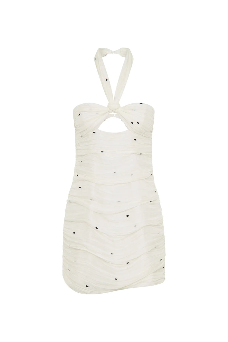 LOREN MINI DRESS LEMON MILK - C+M