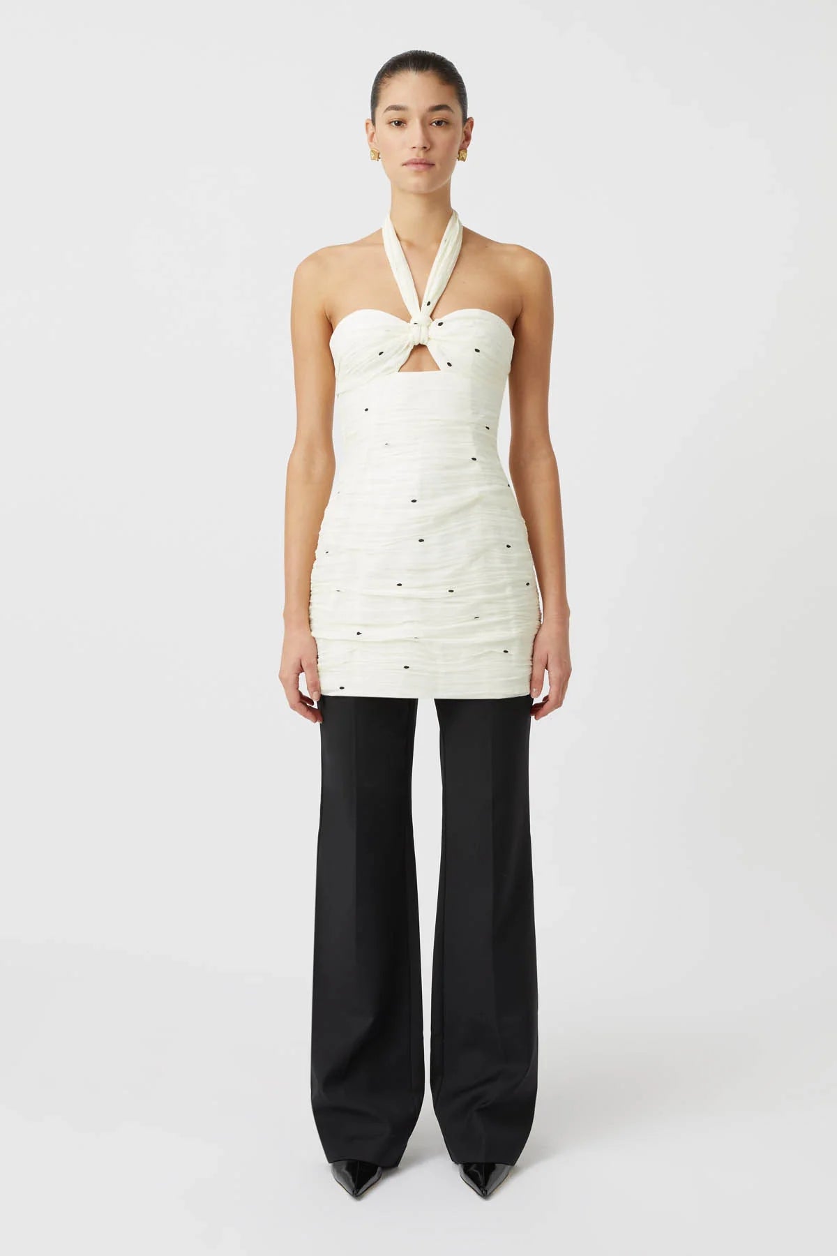 LOREN MINI DRESS LEMON MILK