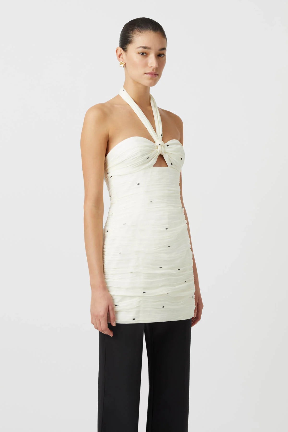 LOREN MINI DRESS LEMON MILK