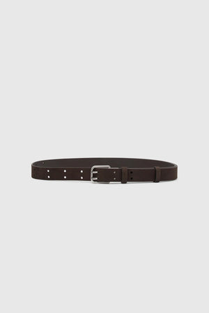 LANDON SUEDE BELT CHOCOLATE