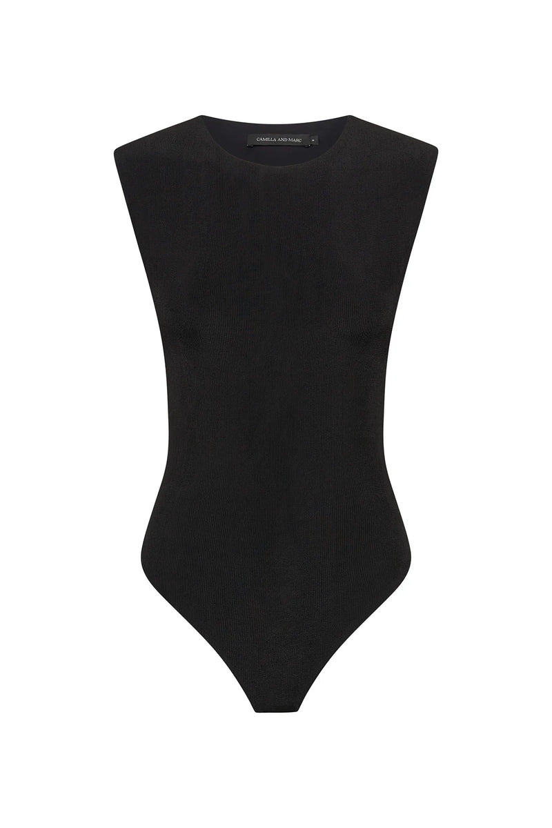 LUMINO STOCKING BODYSUIT BLACK - C+M