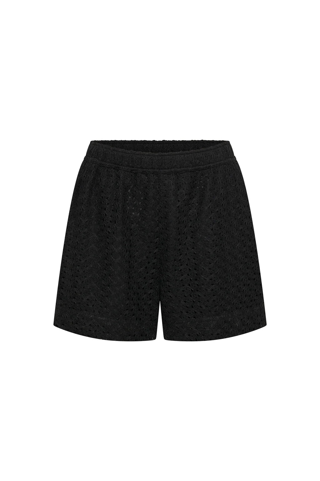 AGNA LACE SHORTS BLACK