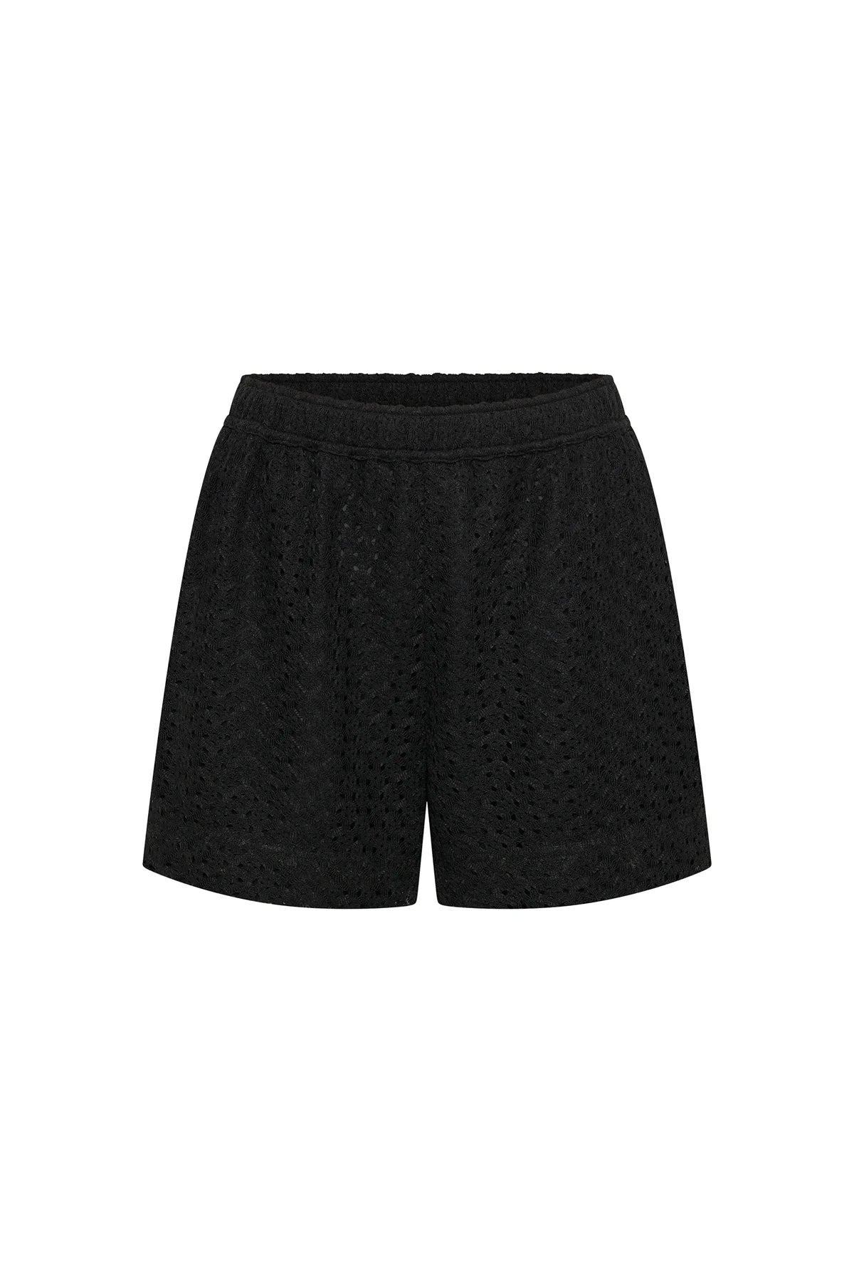 AGNA LACE SHORTS BLACK