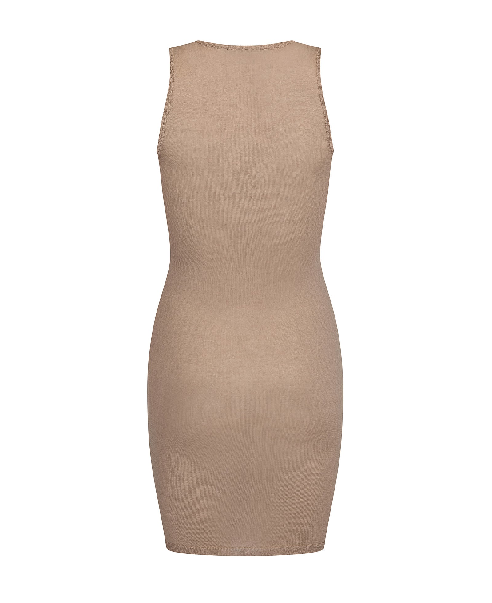 SHEER ESSENTIALS SLIP DRESS NATURAL