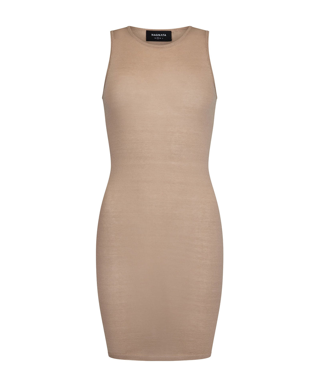 SHEER ESSENTIALS SLIP DRESS NATURAL