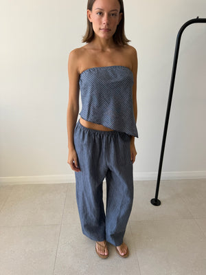 LINE TOP AZURE STRIPE