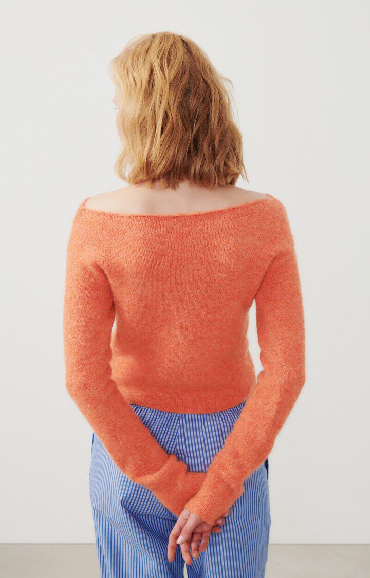 SWEATER EAST ORANGE MELANGE - AMERICAN VINTAGE