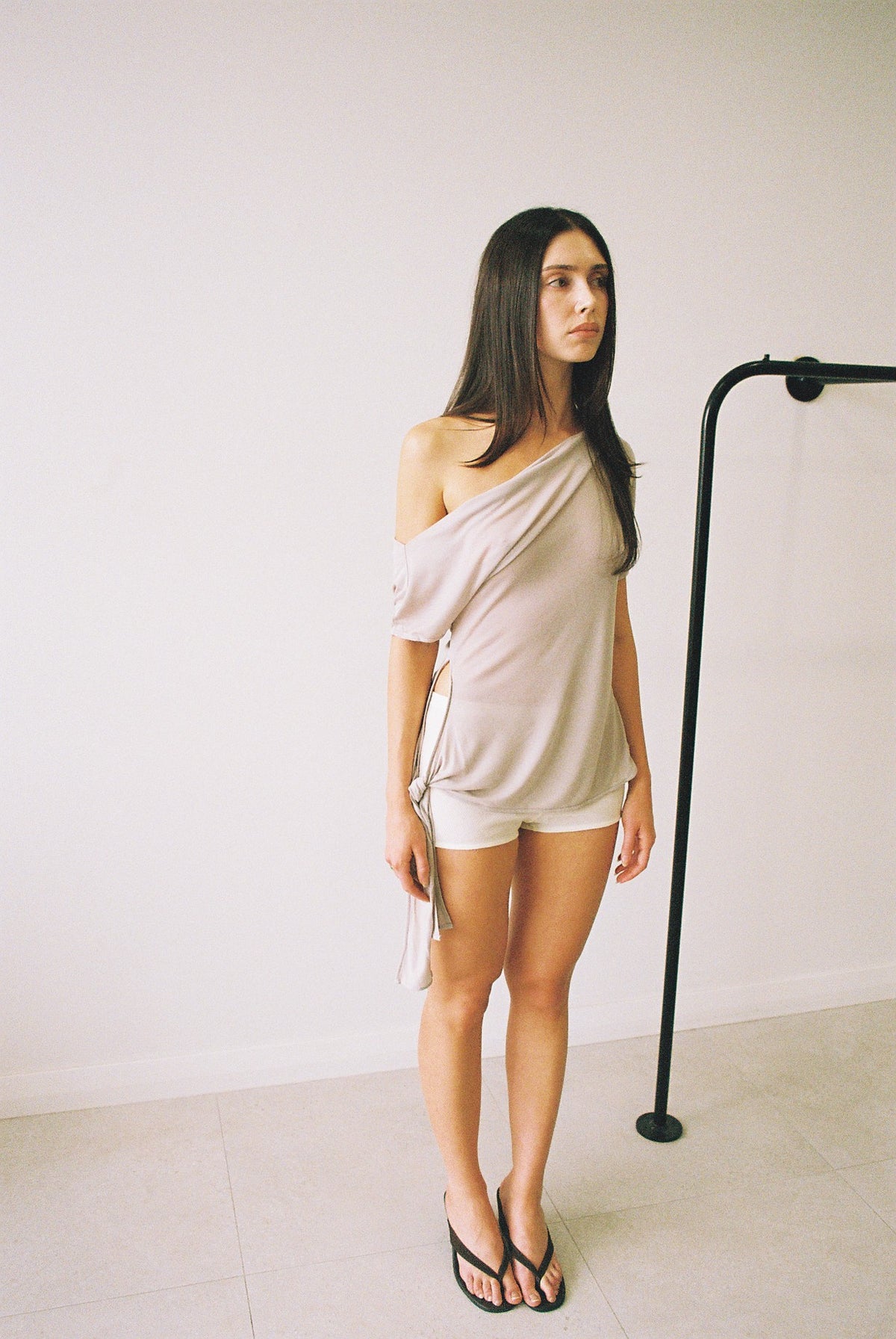 FINE JERSEY OFF SHOULDER TOP