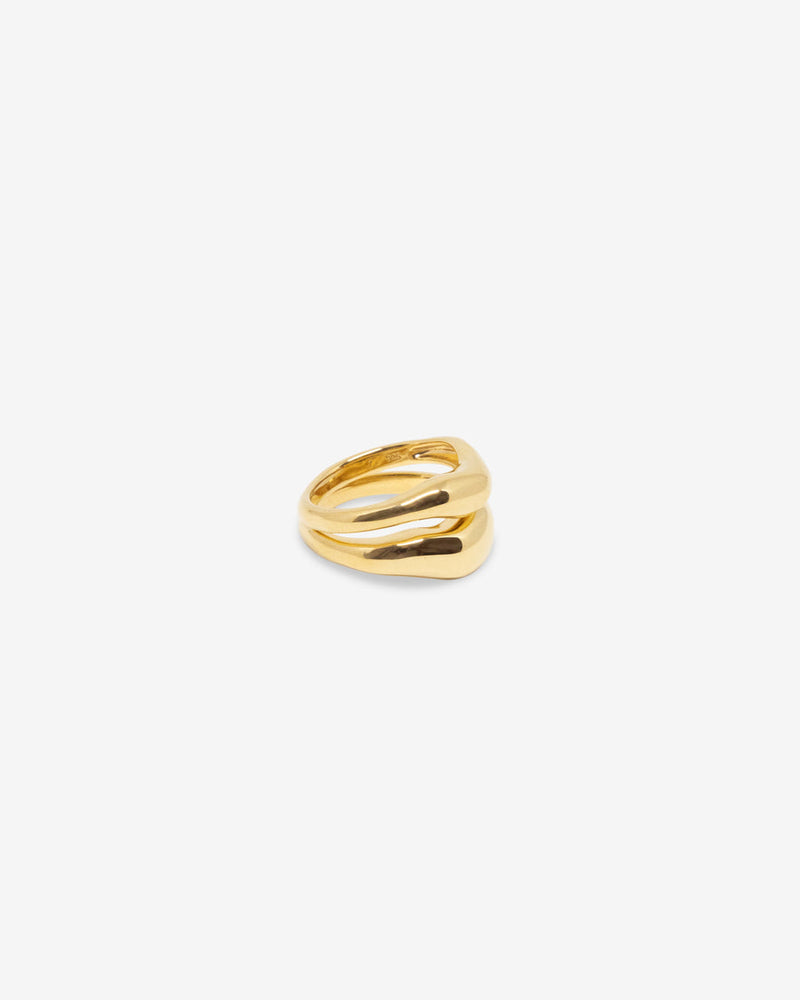 VAGUE RING SET 14K VERMEIL - NINA GORDON