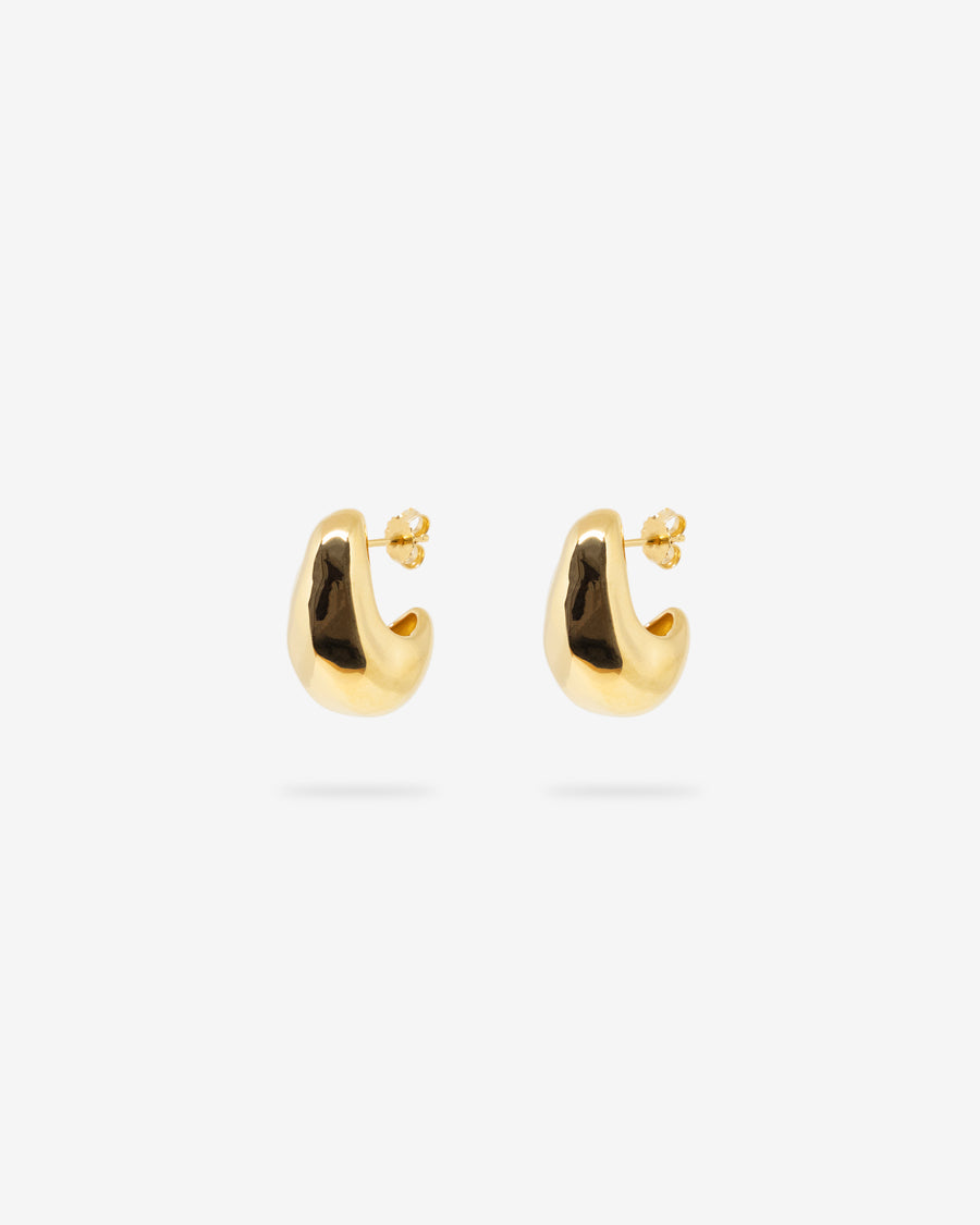 VOLUME HOOP SMALL 14K VERMEIL