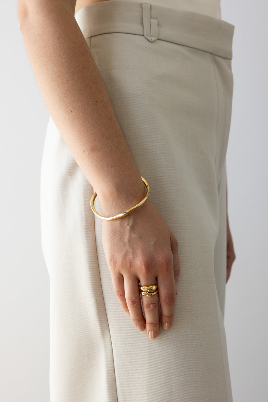 VAGUE RING SET 14K VERMEIL