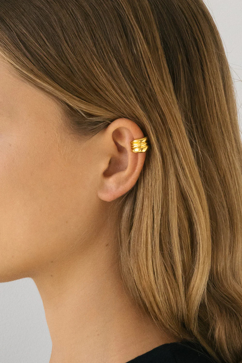 VERTIGO EAR CUFF 14K VERMEIL - FLASH JEWELLERY