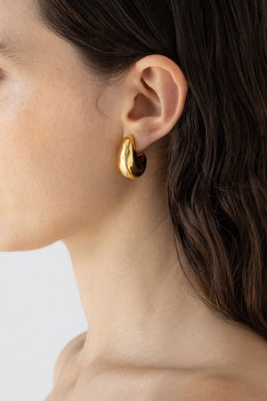 VOLUME HOOP SMALL 14K VERMEIL