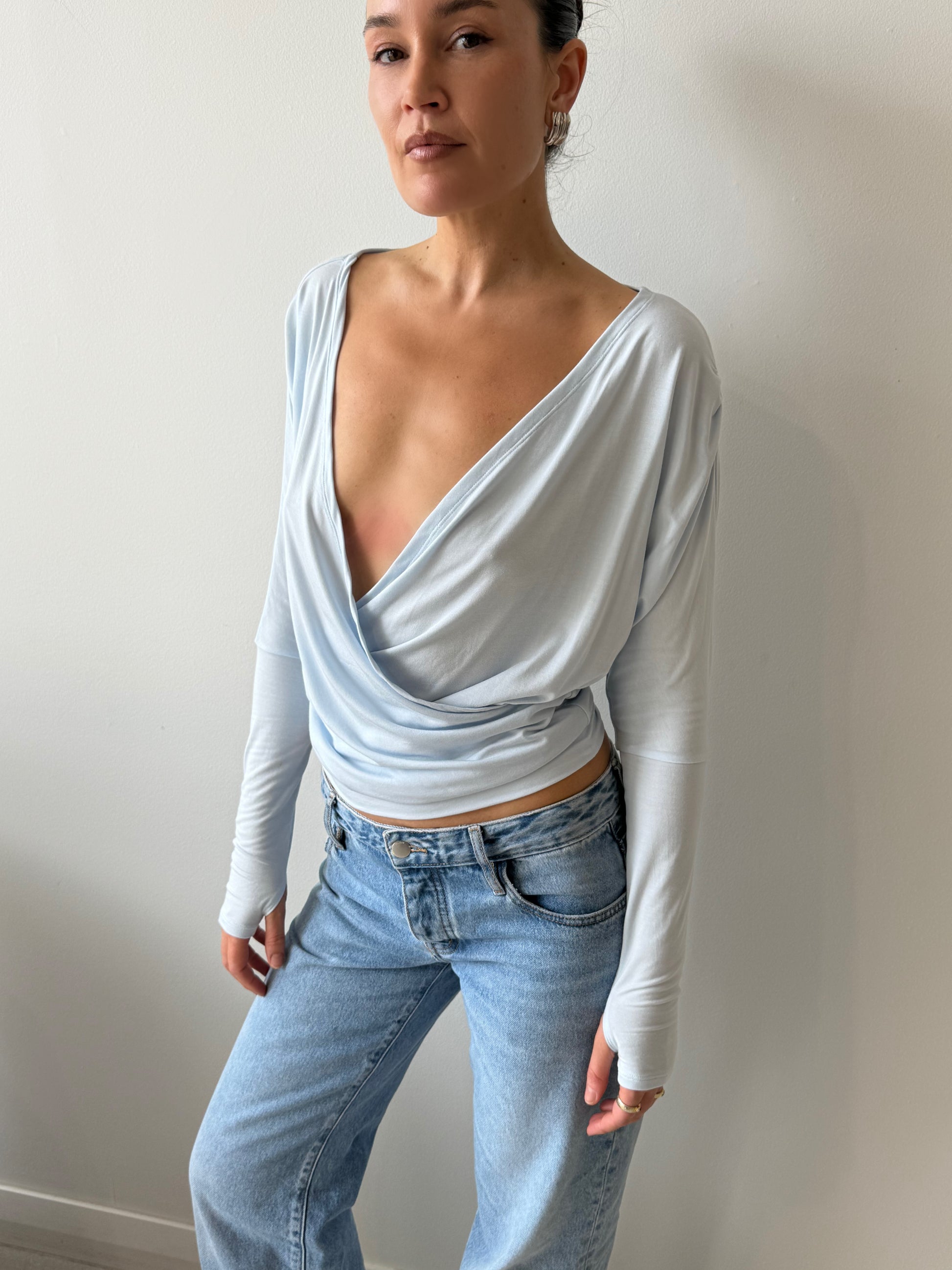 NAYA TOP ICE BLUE