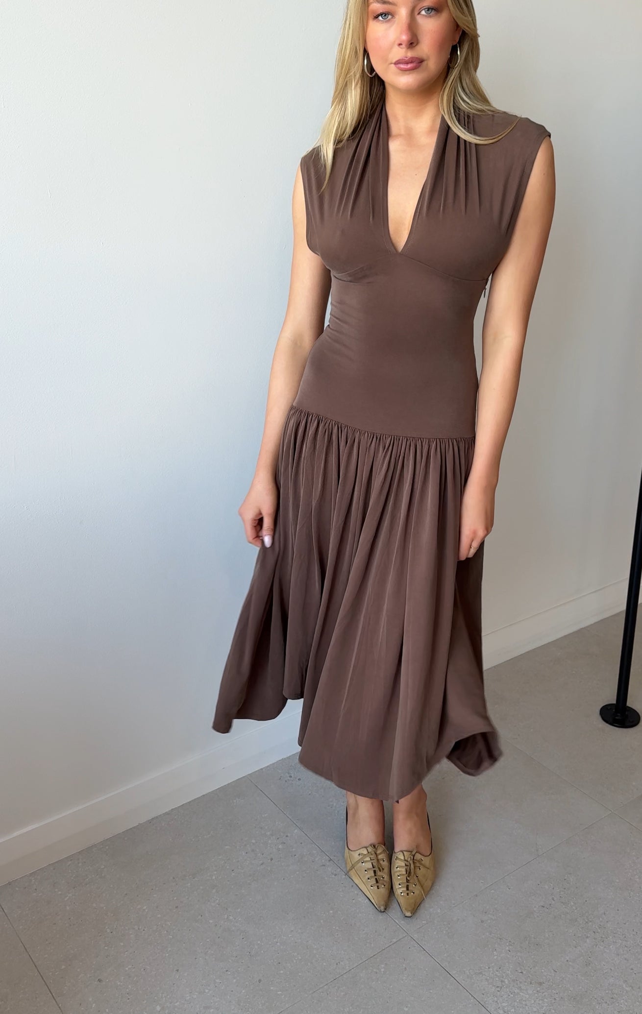 TWYLA DRESS BROWN