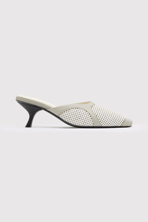 PERFORATED HEEL OFF WHITE
