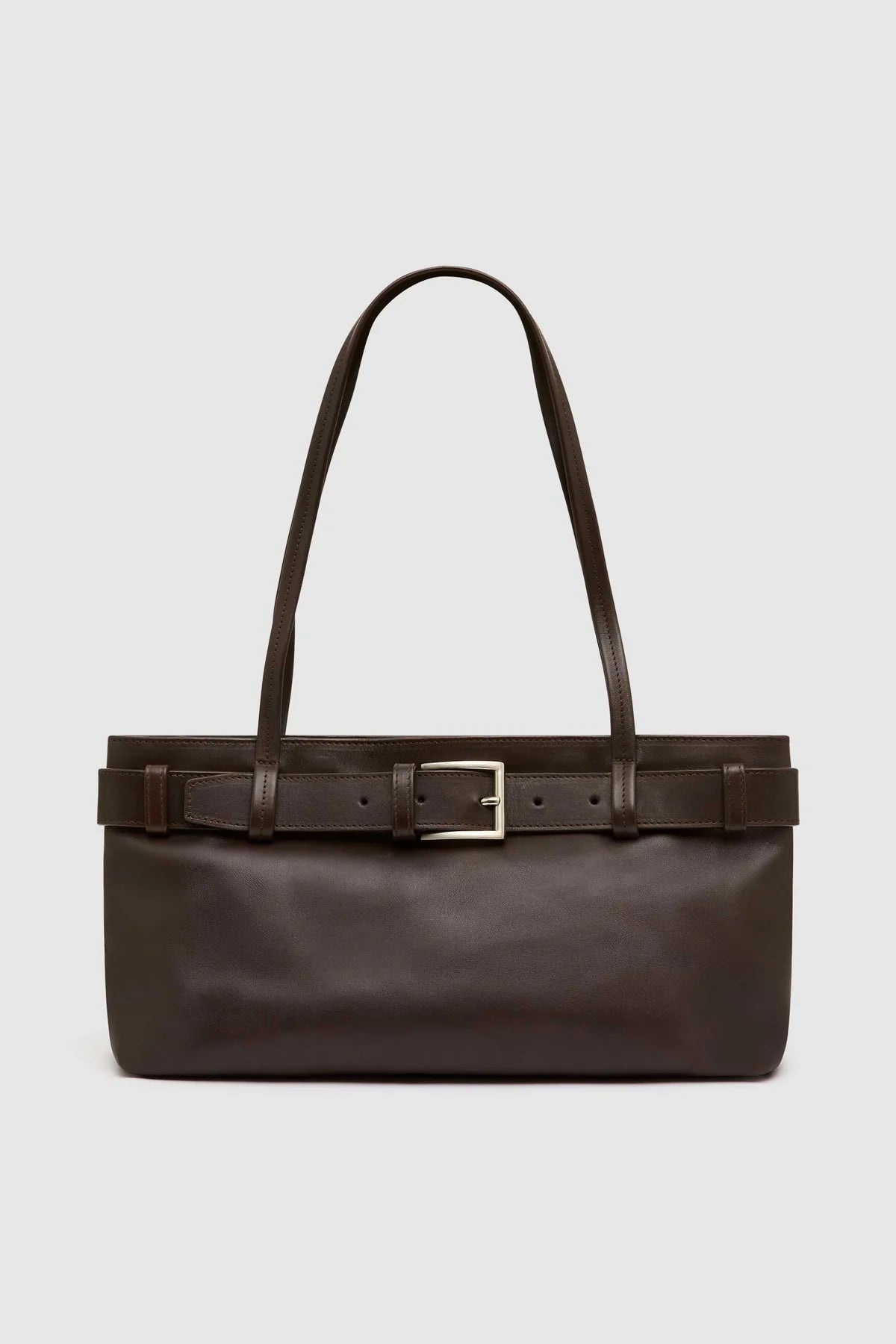 BELT DETAIL BAGUETTE COFFEE