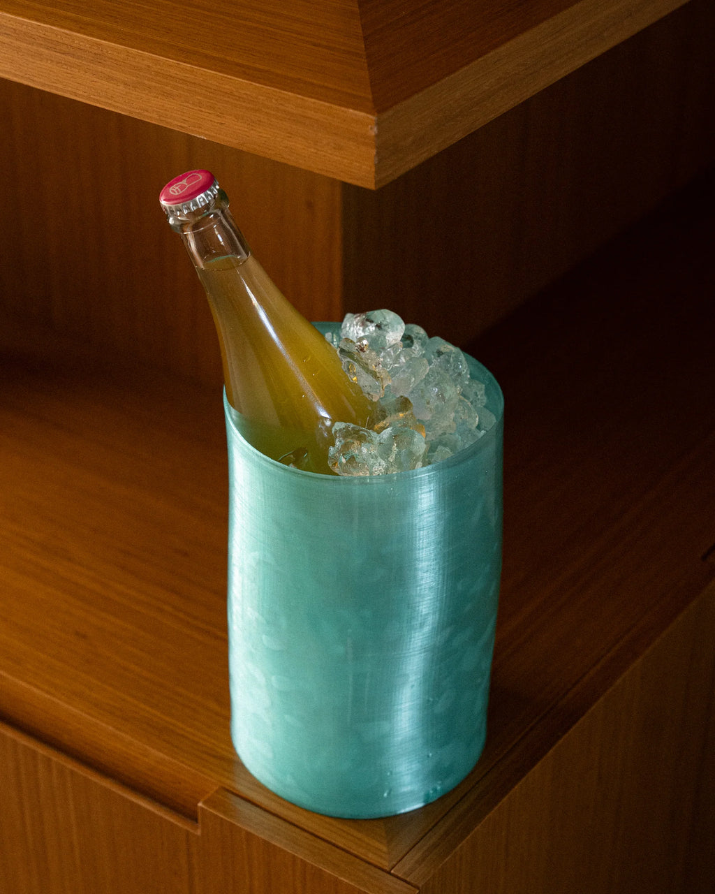 VIN VASE TEAL