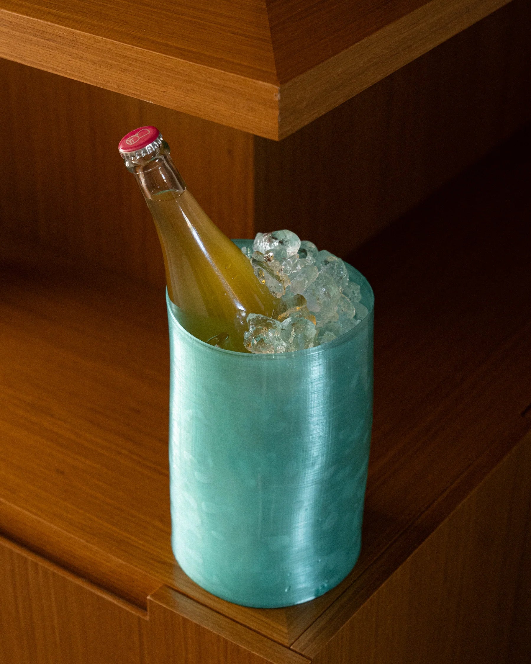 VIN VASE TEAL