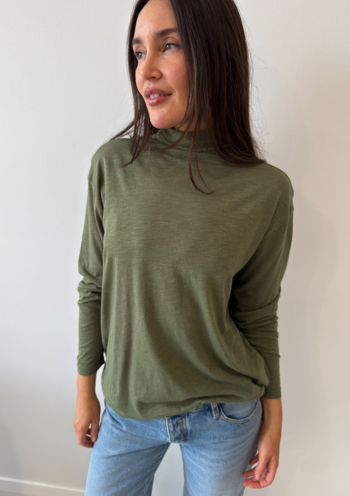 L/S T-SHIRT VINTAGE KHAKI