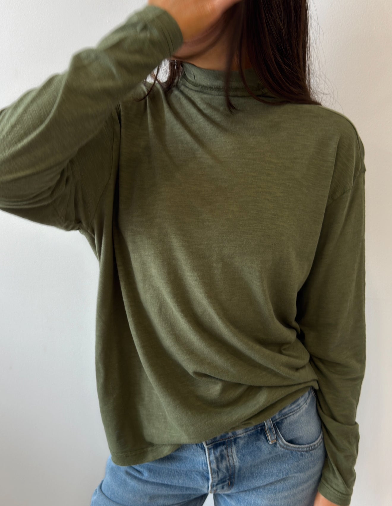 L/S T-SHIRT VINTAGE KHAKI