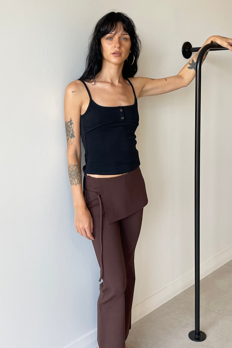 FAYE TROUSERS SEPIA - DEMODEMODE