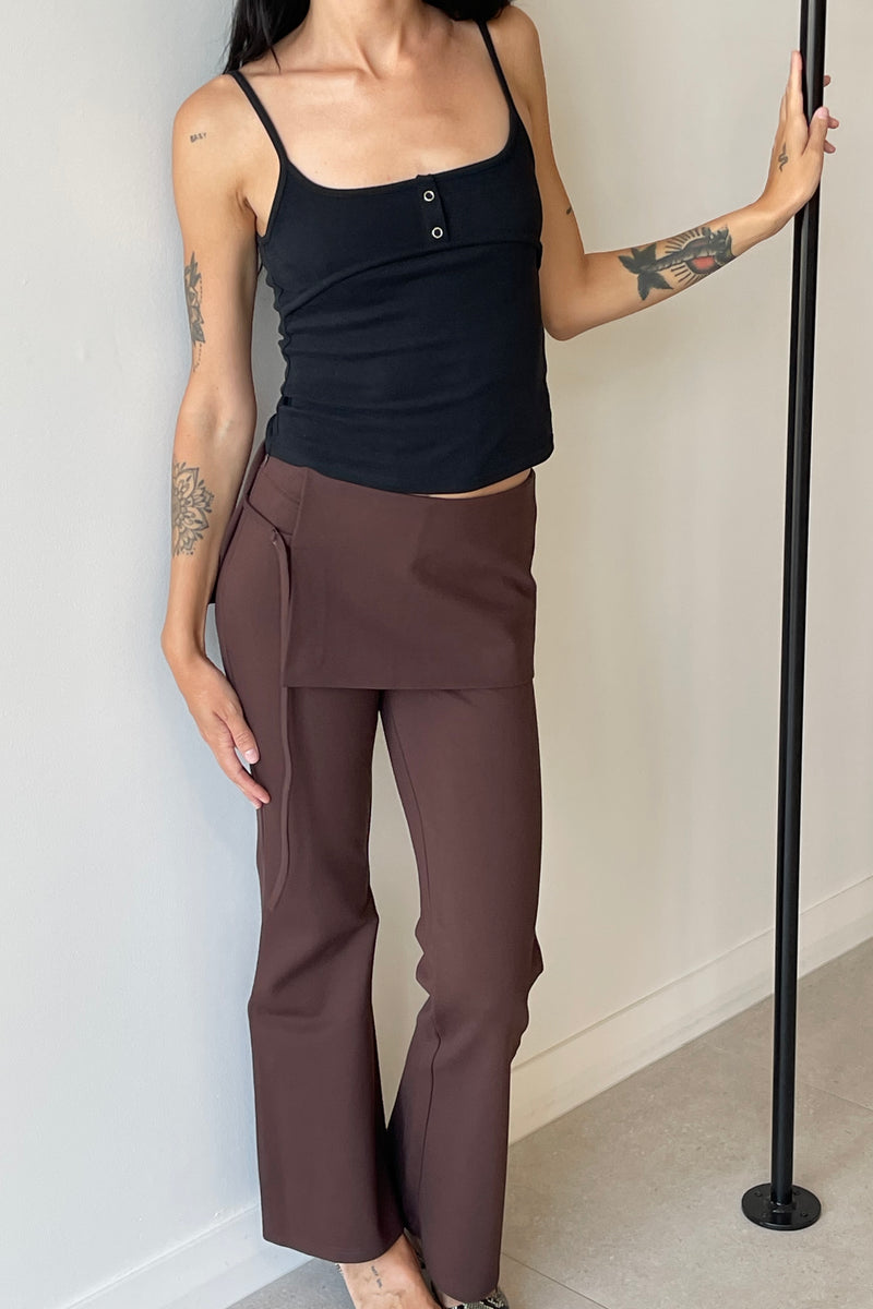 FAYE TROUSERS SEPIA - DEMODEMODE