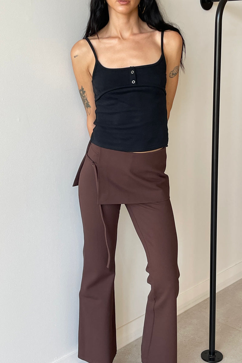 FAYE TROUSERS SEPIA - DEMODEMODE