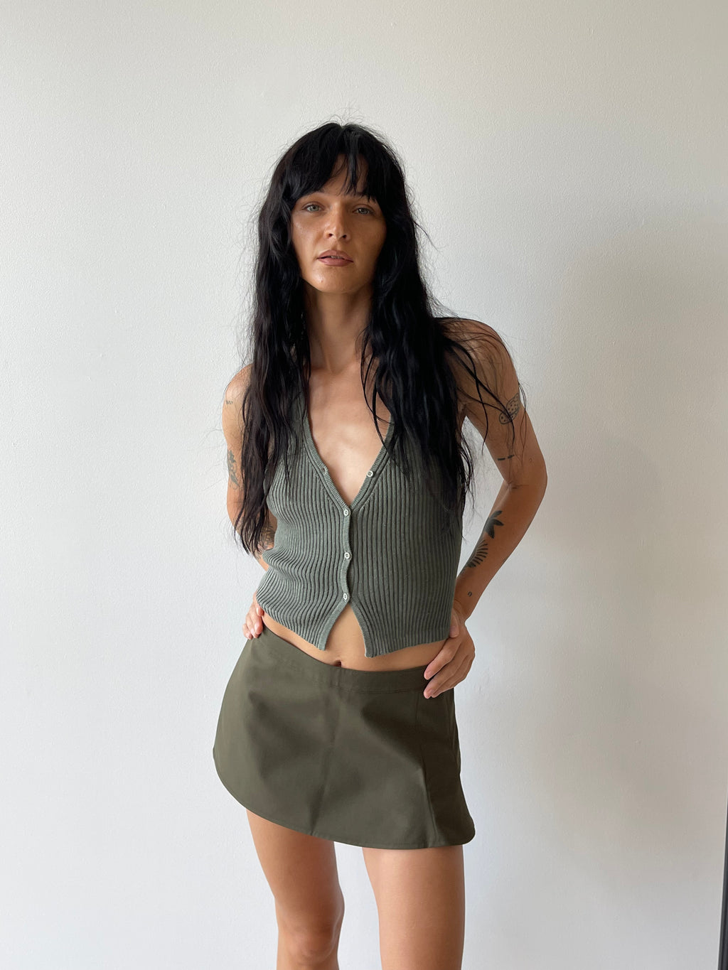 LIORA HALTER TOP SAGE