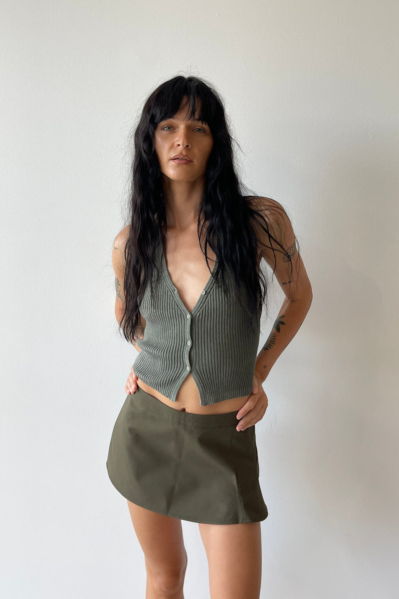 LIORA HALTER TOP SAGE - DEMODEMODE