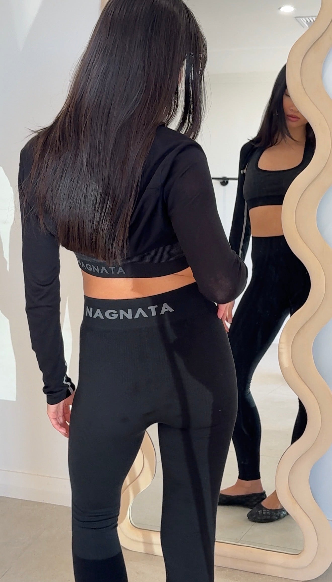 CLASSIC WOOL RIB LEGGING BLACK