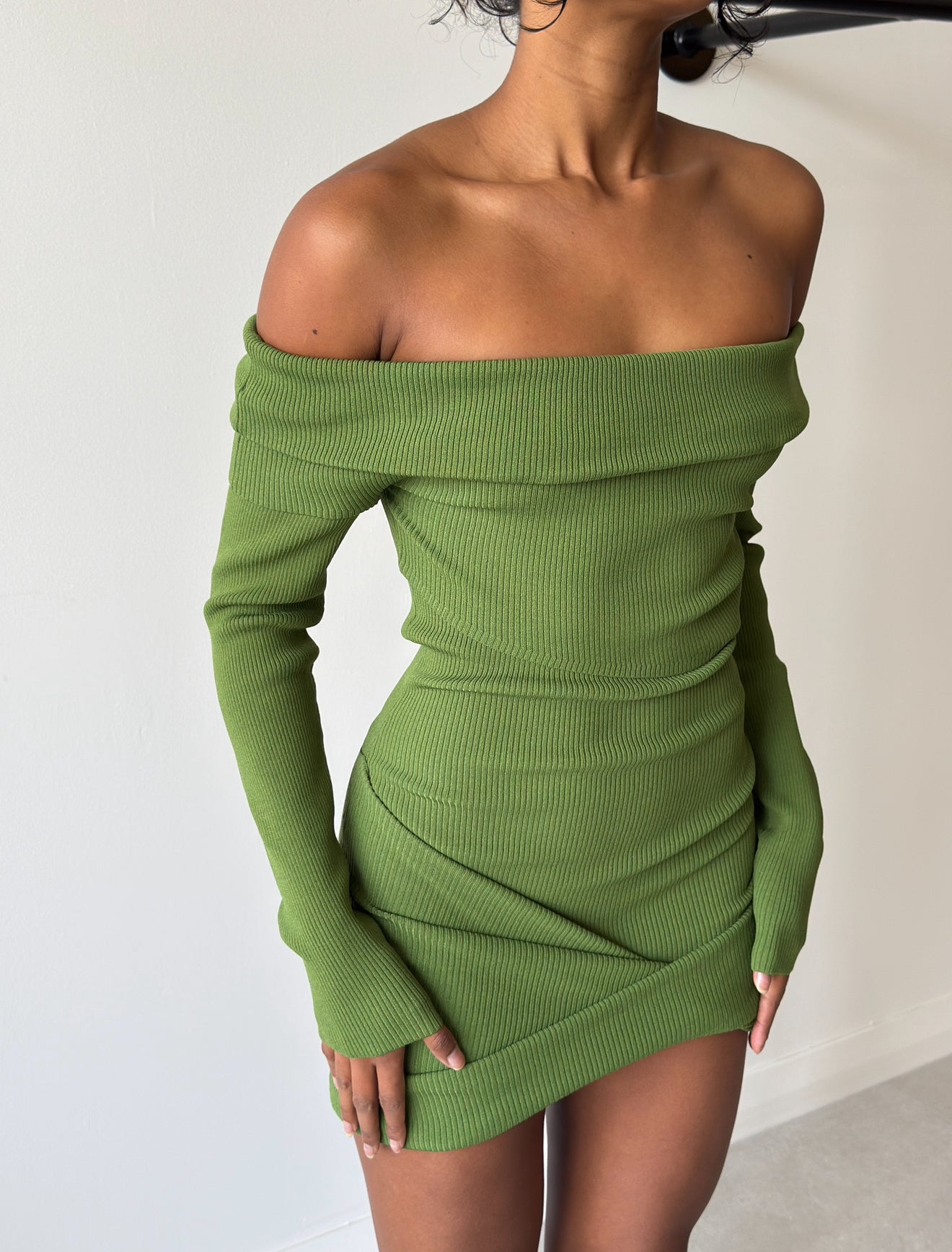 RIBEIRO KNIT MICRO DRESS CACTUS
