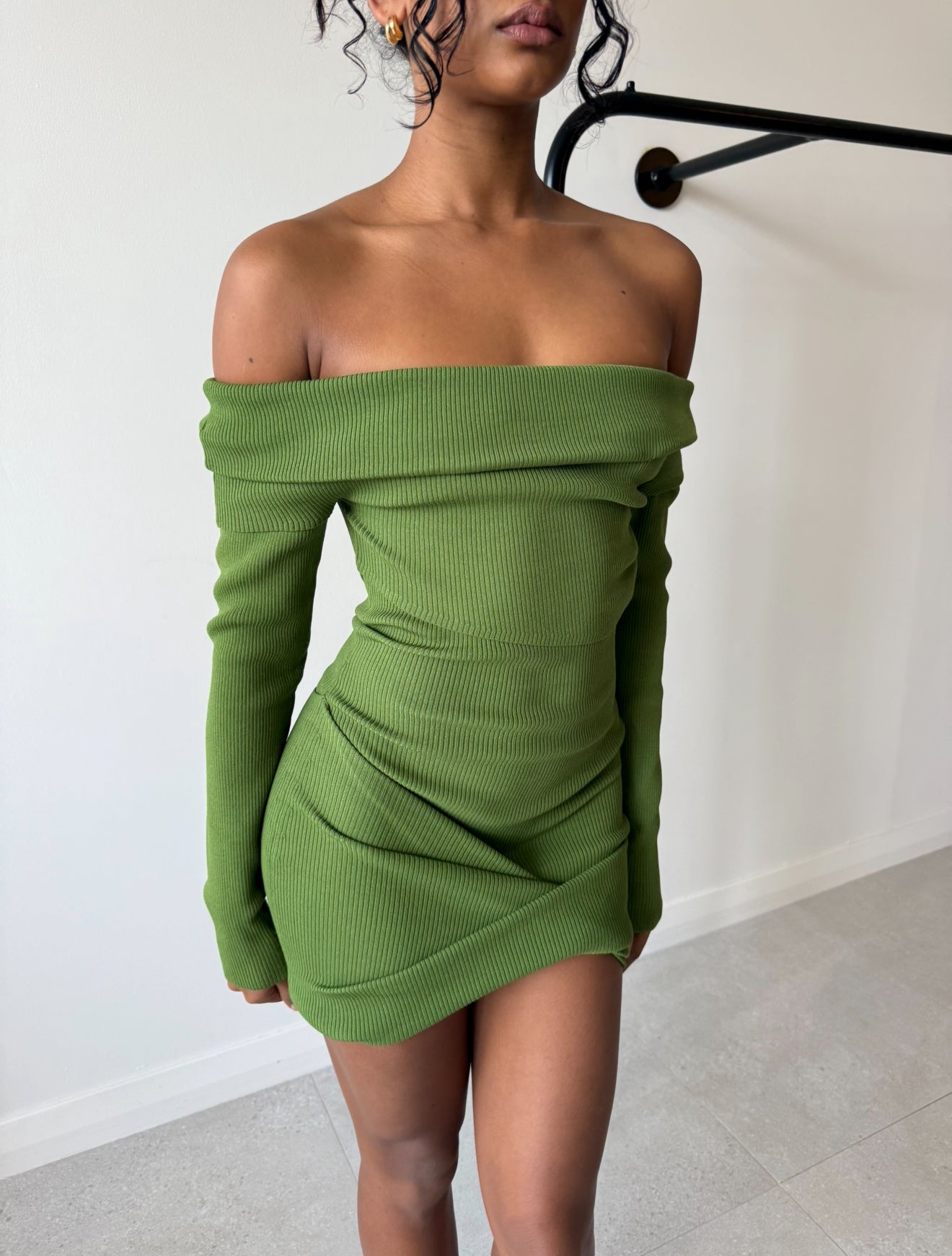 RIBEIRO KNIT MICRO DRESS CACTUS