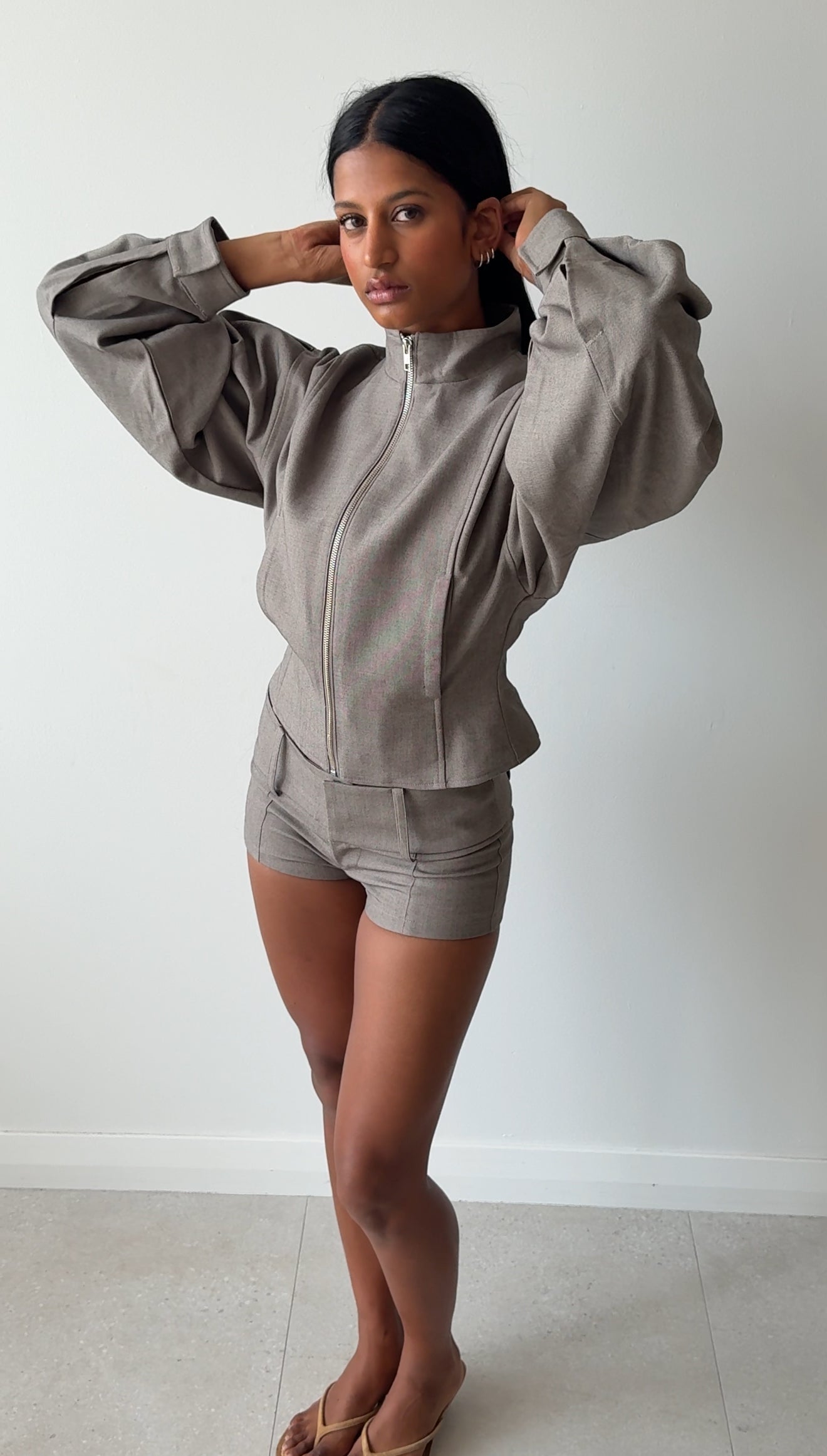 GLOBO JACKET WARM GREY