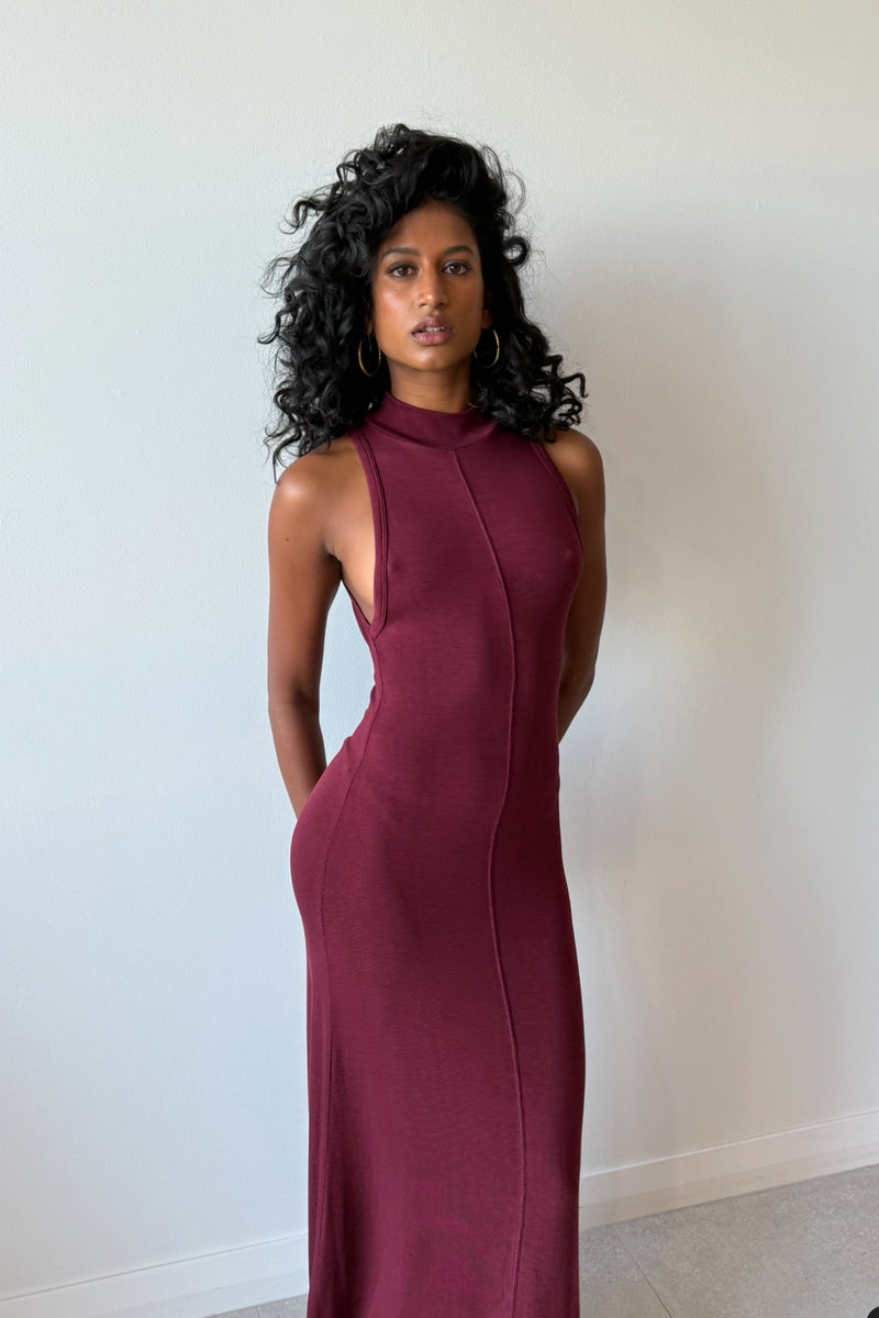 RACER BACK JERSEY MAXI DRESS - ST.AGNI