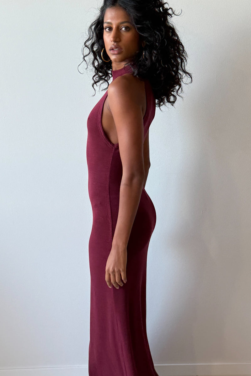 RACER BACK JERSEY MAXI DRESS - ST.AGNI