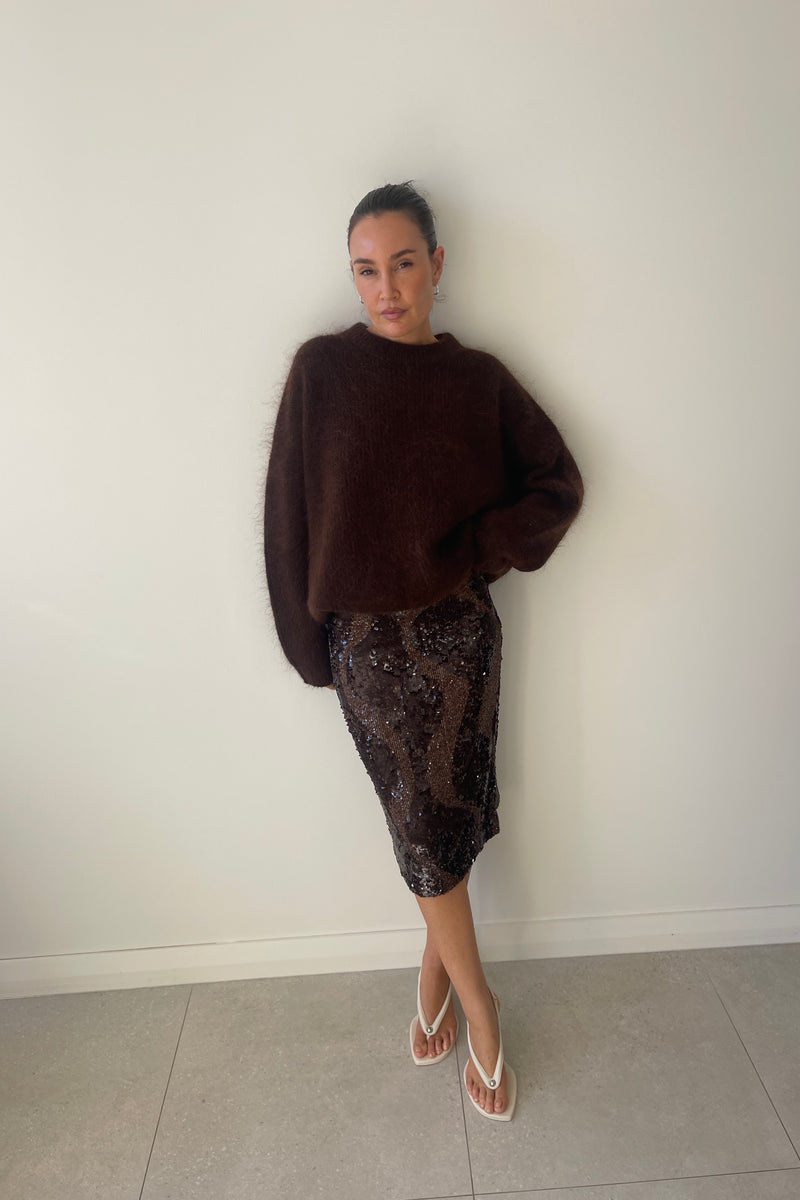 HEDIONE SKIRT MOCHA - C+M
