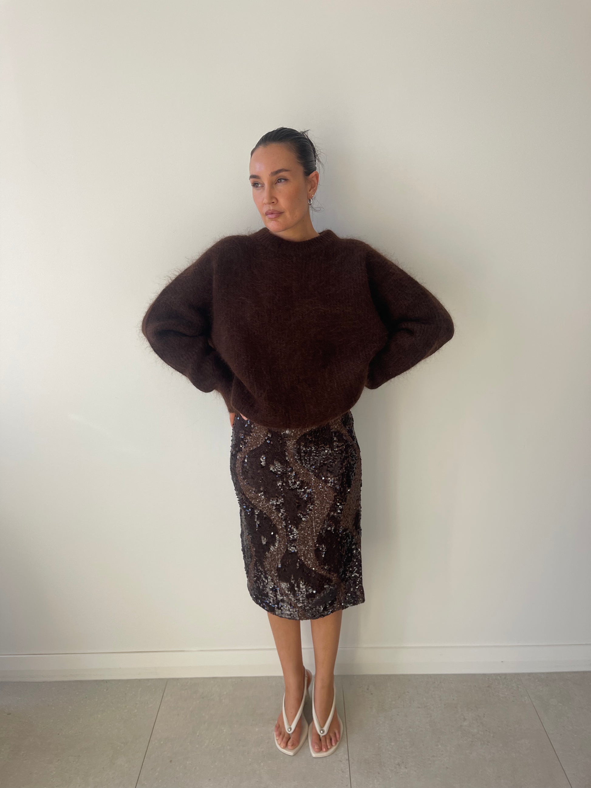 HEDIONE SKIRT MOCHA