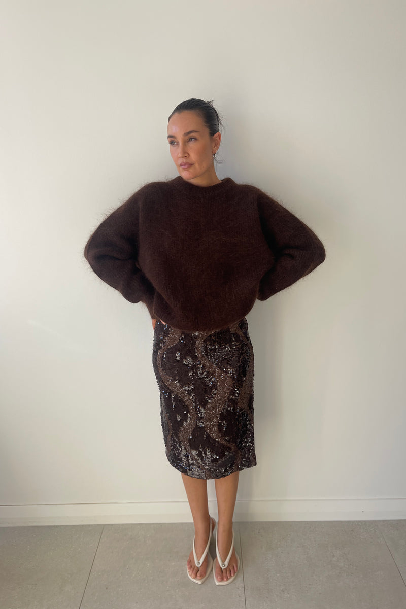 HEDIONE SKIRT MOCHA - C+M